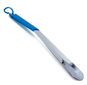 15" Stainless Steel Shoehorn with Paracord Handle Color Baby Blue