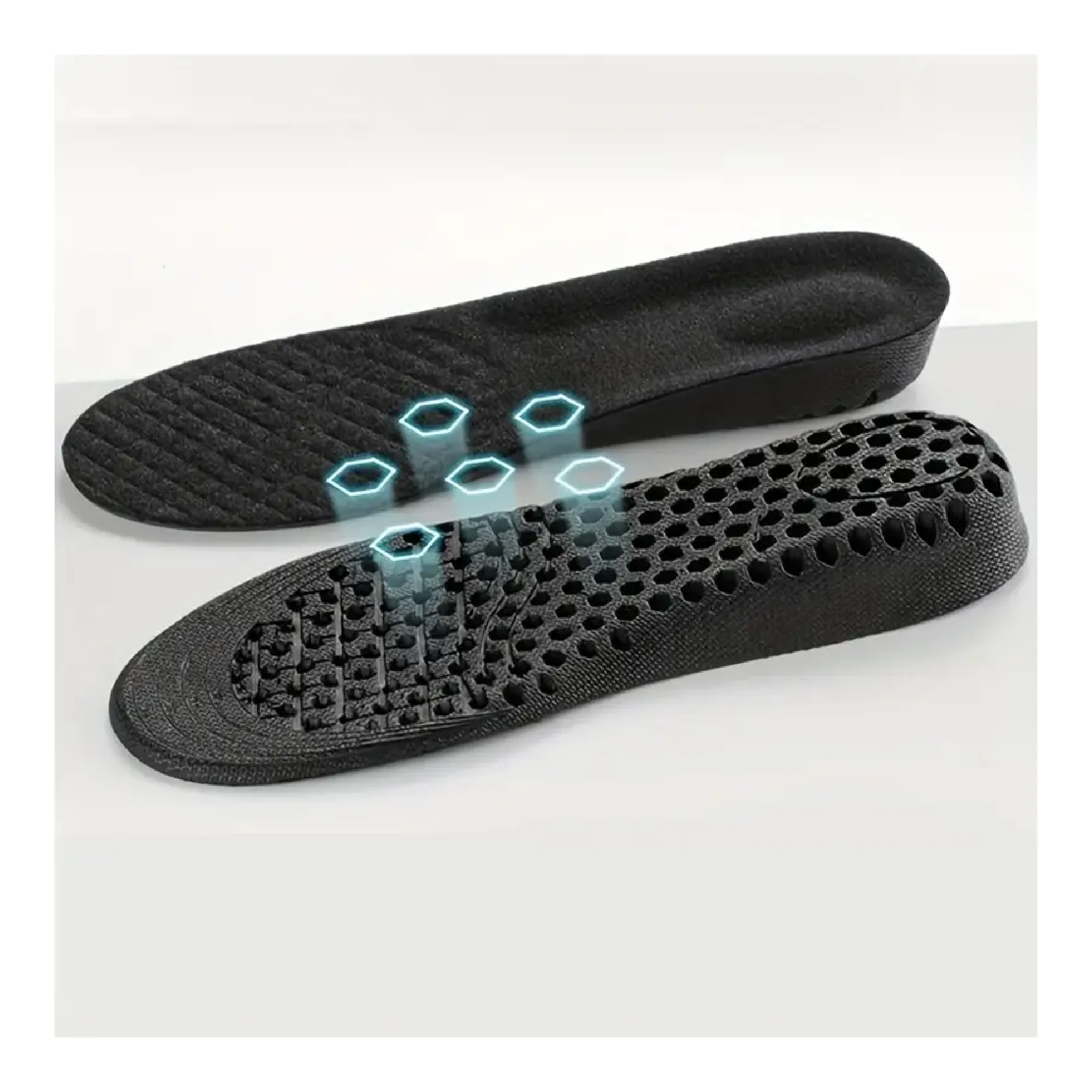 1Pair Breathable Comfortable Inner Heightening Insoles For Women & Men