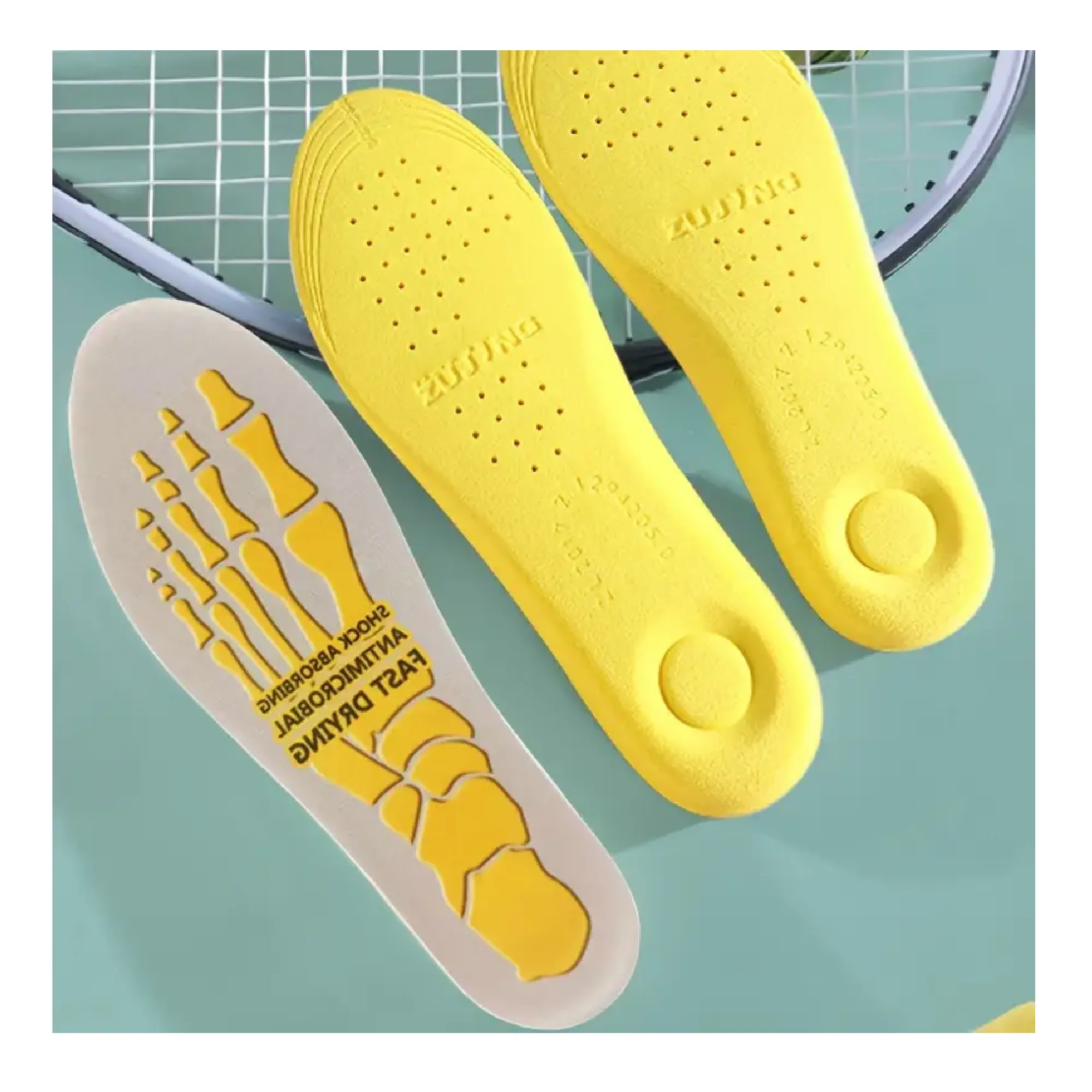 3 Pairs Sweat-Absorbent And Deodorant For Men And Women, Breathable Comfortable Shock-absorbing Insoles