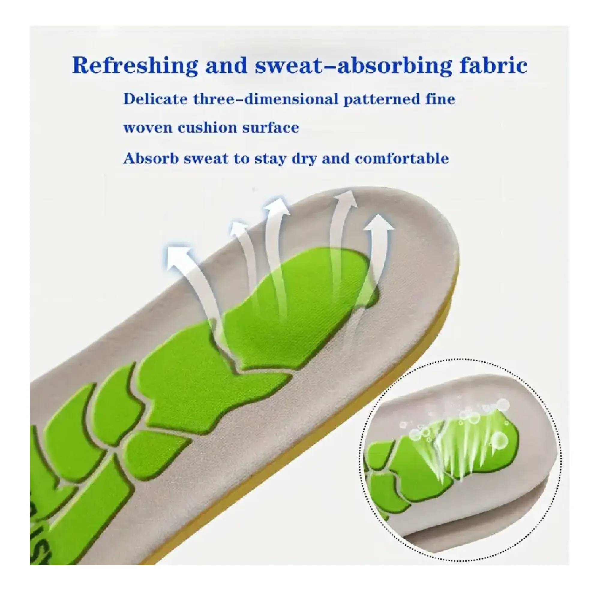 3 Pairs Sweat-Absorbent And Deodorant For Men And Women, Breathable Comfortable Shock-absorbing Insoles