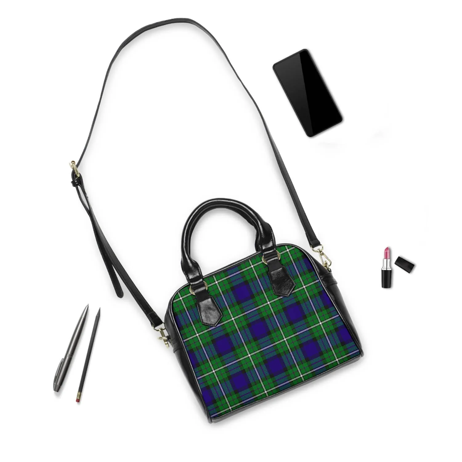 Alexander Tartan Shoulder Handbags