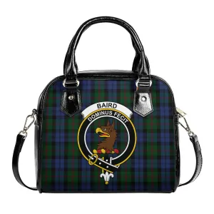 Baird Tartan Shoulder Handbags with Family Crest