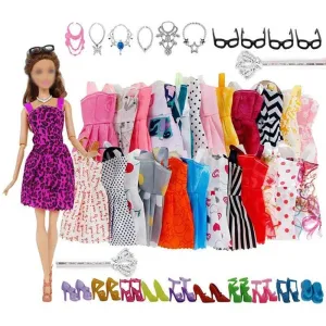 Barbie Doll Fashion Accessories Set: Mix & Match Stylish Fun