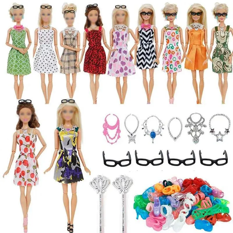 Barbie Doll Fashion Accessories Set: Mix & Match Stylish Fun