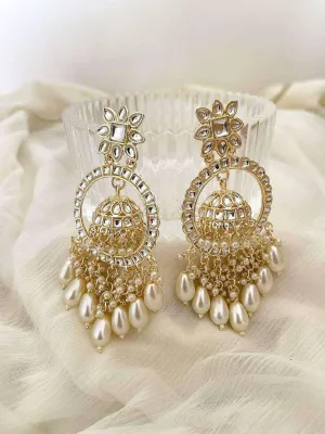 Bead Tassel Jhumka Drop Earrings