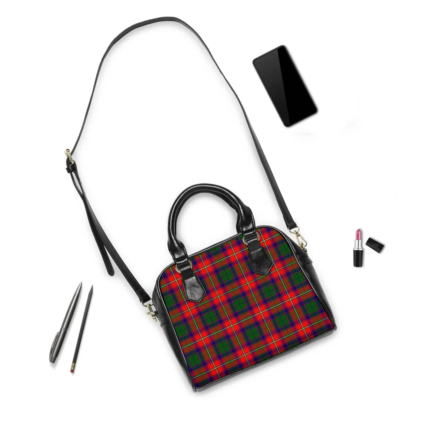 Belshes Tartan Shoulder Handbags