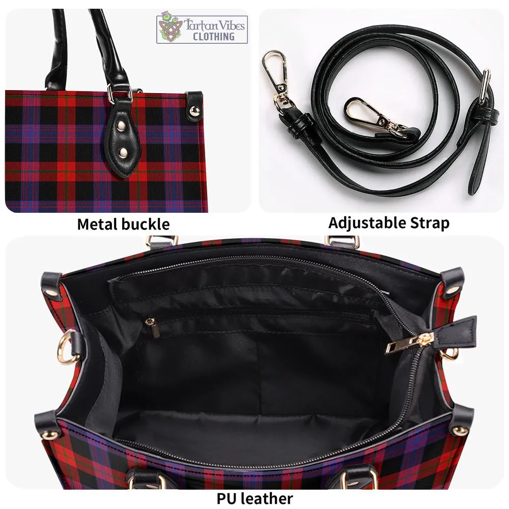 Broun Modern Tartan Luxury Leather Handbags