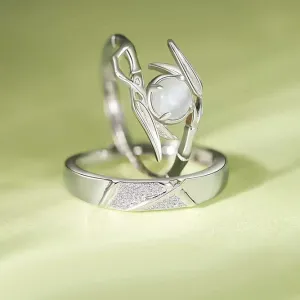 Custom Unique Matching Romantic Rings for Couples