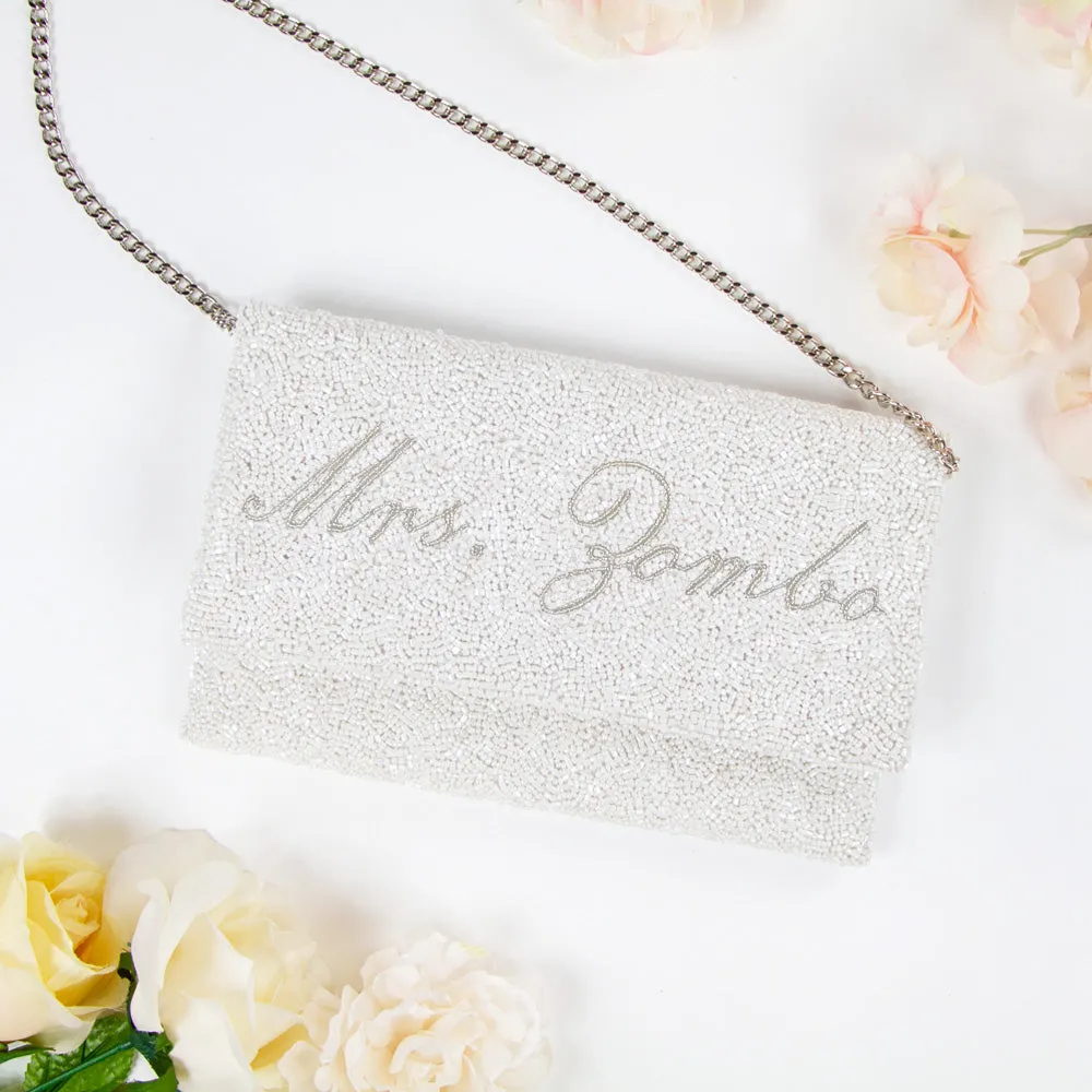 Customized Mrs Bridal Clutch Bag (LHFC)