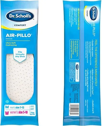 Dr. Scholl's Air-Pillo Insoles | Ultra-Soft Cushioning and Lasting Comfort with Two Layers of Foam that Fit in Any Shoe