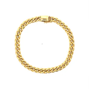 Estate Yellow Gold Fancy Link Bracelet