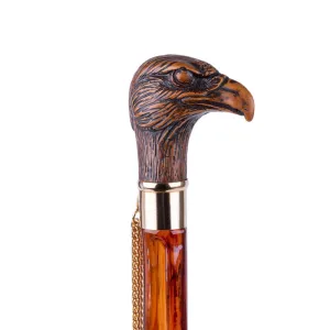 FootFitter Medium 21" Shoe Horn with Tortoiseshell Spoon, Brown Wooden-Style Eagle