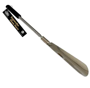 FootMatters Long Handled Adjustable Expander Shoe Horn - Extendable & Collapsible 16 to 31 inches