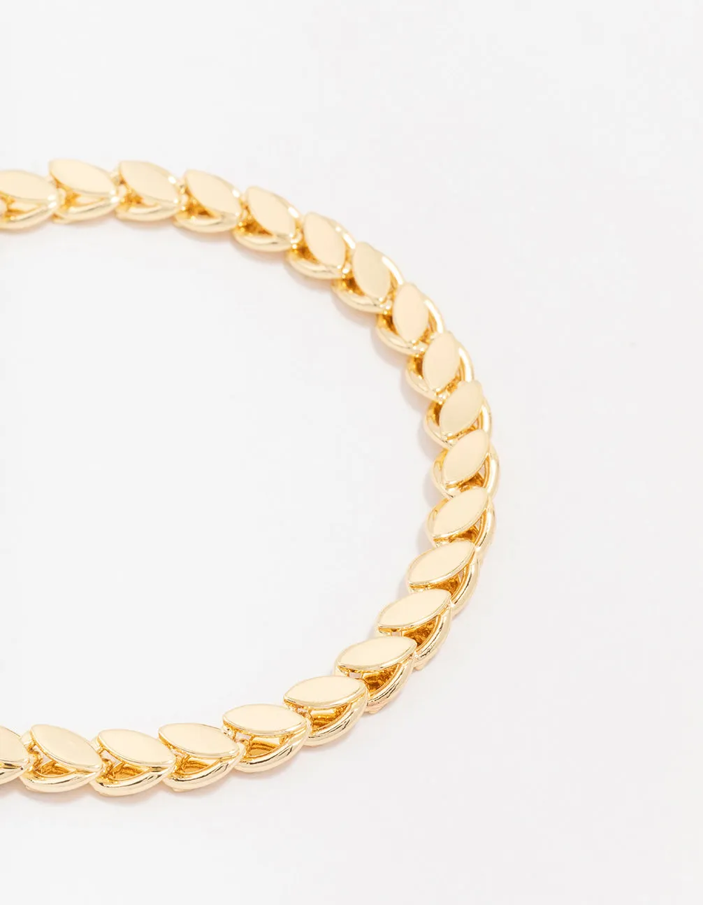 Gold Plated Risoni Chain Bracelet