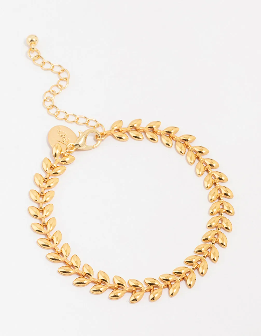 Gold Plated Toga Leaf Bracelet