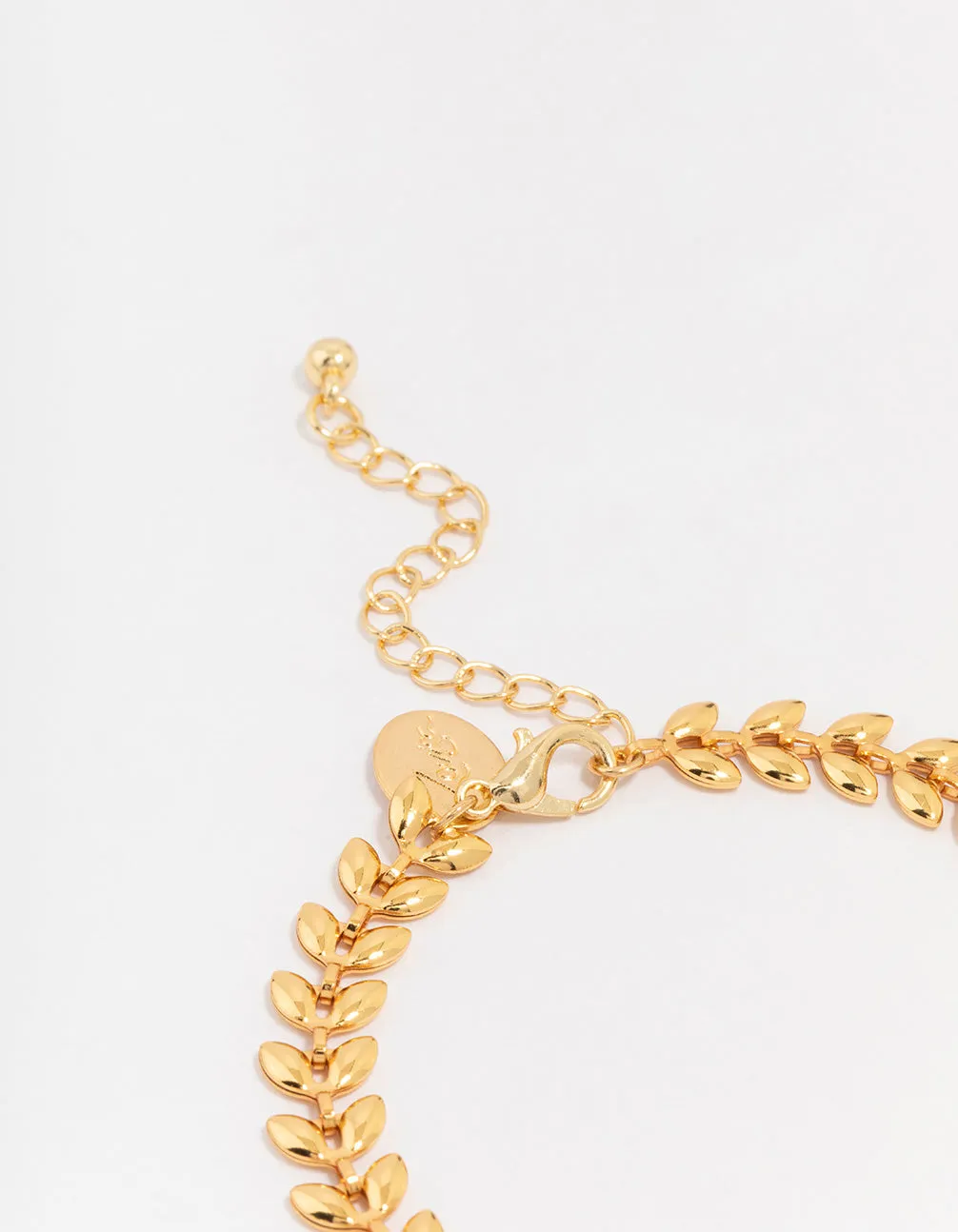 Gold Plated Toga Leaf Bracelet