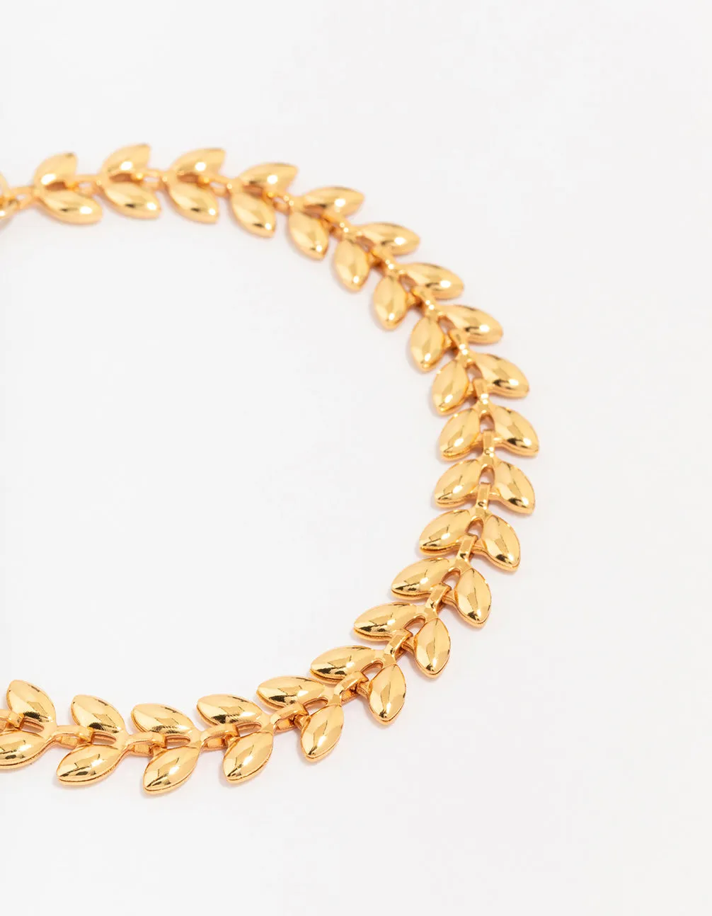 Gold Plated Toga Leaf Bracelet