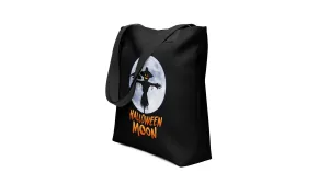 Halloween Moon Scarecrow Tote Bag