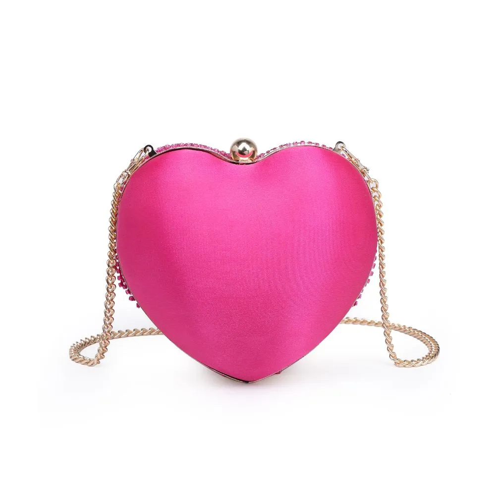 Heart Crystal Evening Bag