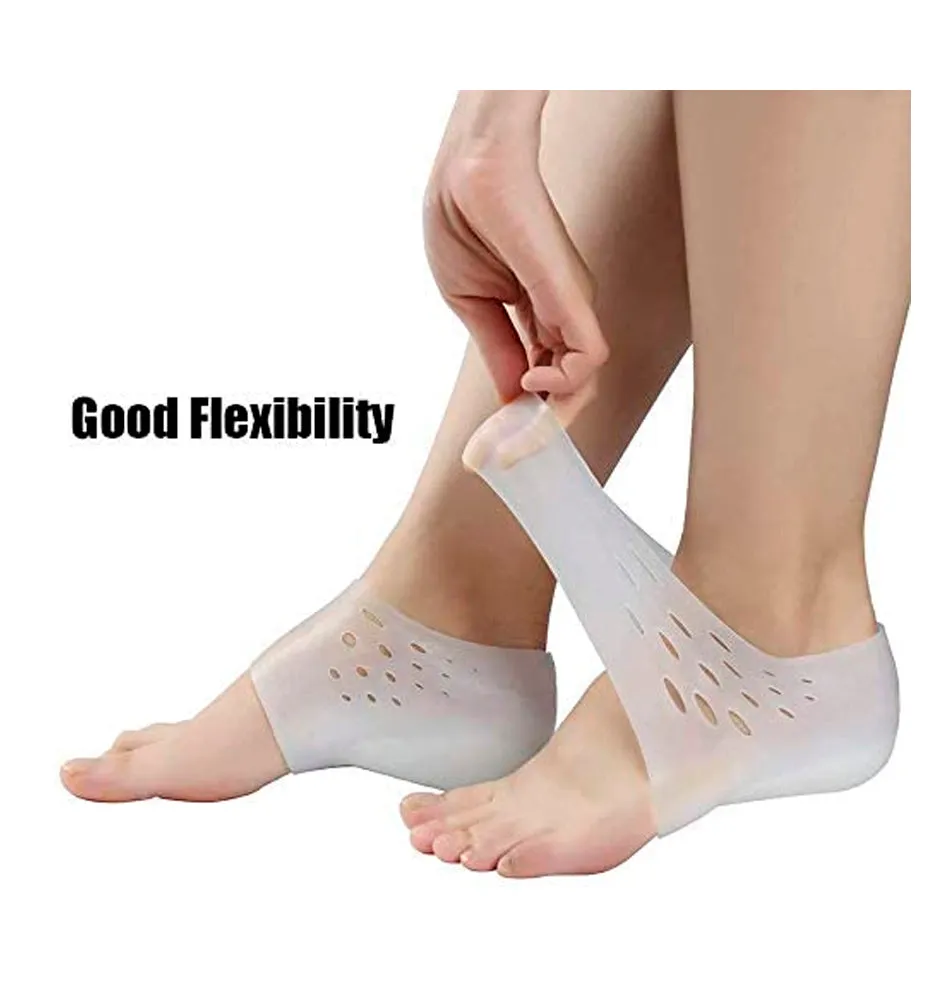 Heel Cups, Plantar Fasciitis Inserts, Heel Pads Cushion (3 Pairs) Great for Heel Pain, Heal Dry Cracked Heels, Achilles Tendinitis, for Men & Women.(Gel Heel Cups)