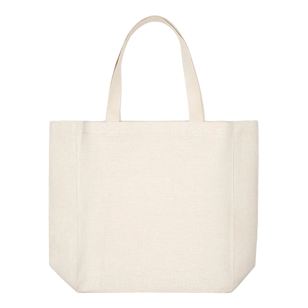 Large Linen Tote Bag | Sublimation Blank | Sublimation