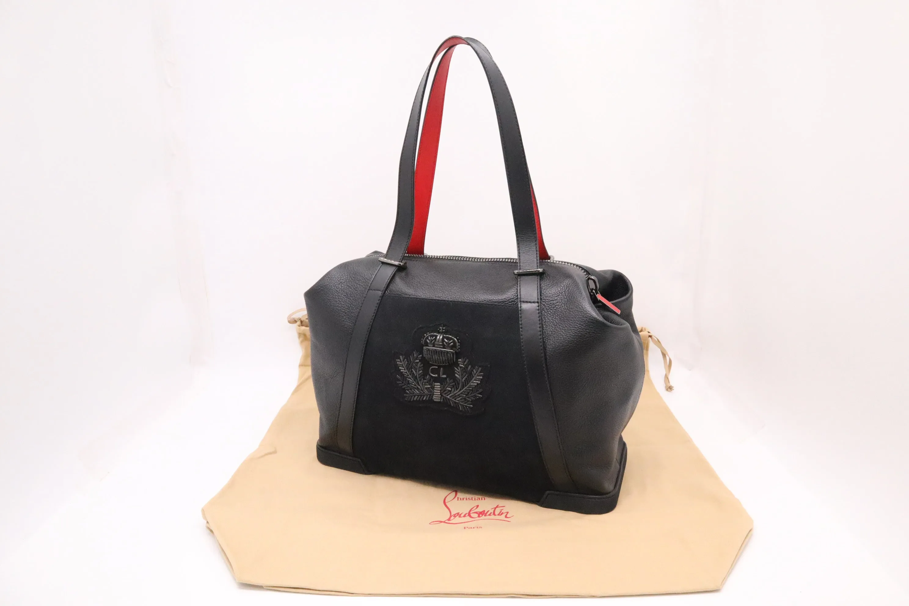 Louboutin Bagdamon Tote in Black Leather