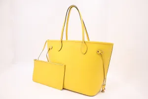 Louis Vuitton Neverfull MM in Yellow Epi Leather