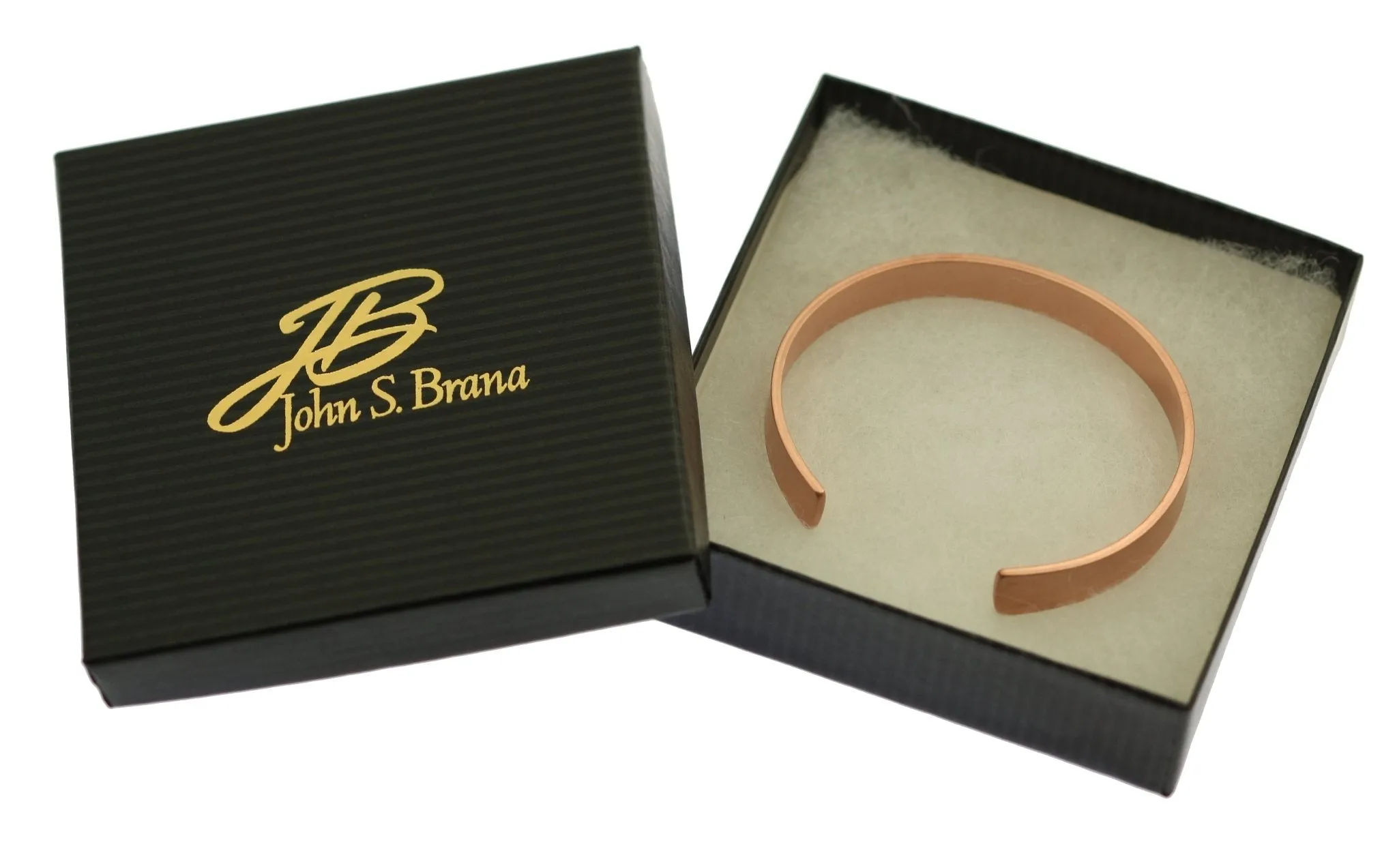 Men's Brushed Copper Cuff Bracelet - 10mm Wide