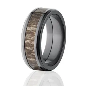 Mossy Oak Bottomland Camo Rings, Licensed Camo Jewelry