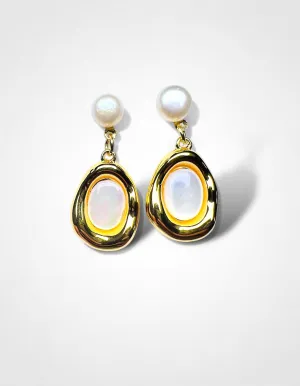 Noble Pearl Drop Earrings