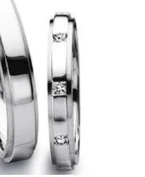 Platinum 0.27ct TWVS Diamond band with grooved edges