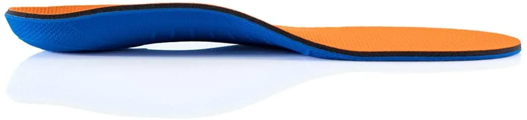 Powerstep Pinnacle Insole | Full Length Insoles Ideal for plantar fasciiitis | Color Orange | For Women and Men