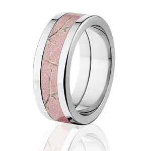 RealTree AP Pink Camo Rings, Titanium Camo Bands