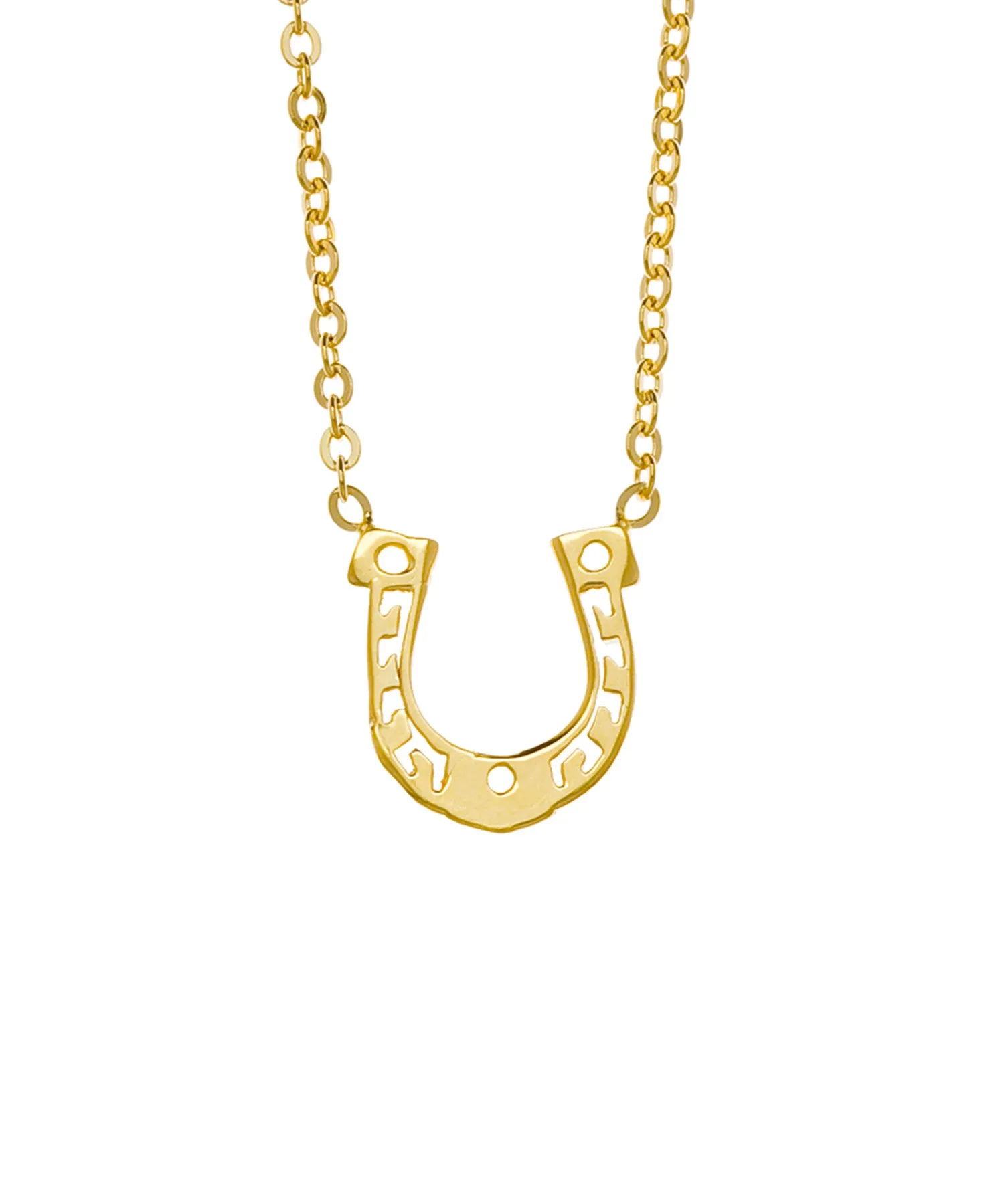 Samantha Faye Small Horseshoe Pendant Necklace