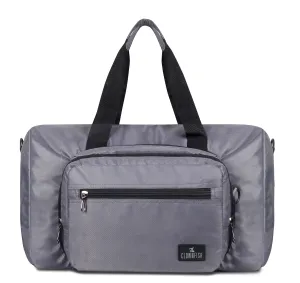 The Clownfish Rebecca Series 25 litres Polyester Convertible Travel Duffle Bag Weekender Bag Crossbody Sling Bag (Dark Grey)