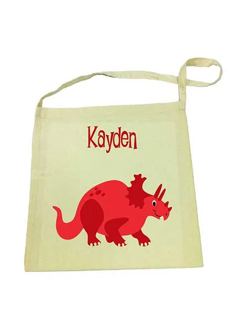 Tote Bag - Red Dinosaur