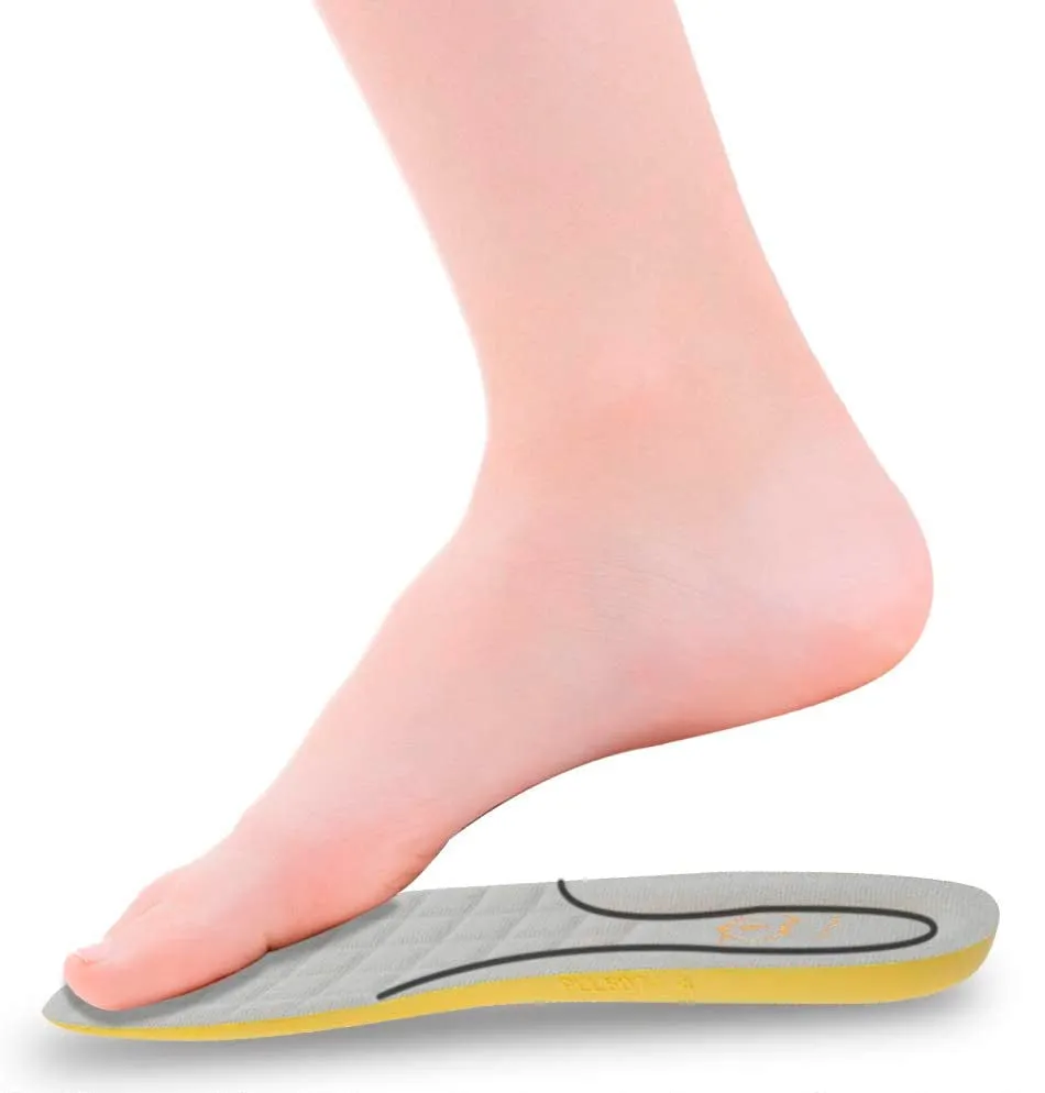 Wnnideo Memory Foam Shoe Insert with Arch Support - Comfortable Height Increase Color Light Grey